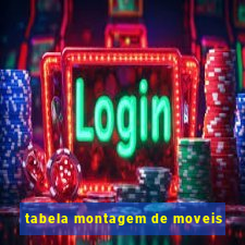 tabela montagem de moveis